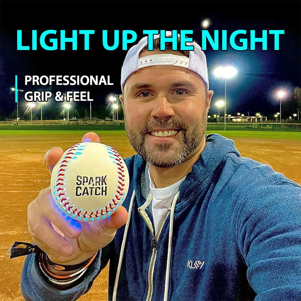 Light up Baseball, Glow in the Dark Baseball, Sports Gear Accessories Gifts for Boys 8 9 10 11 12 13 14 15 Years Old, Kids Teens All Ages Gift Ideas