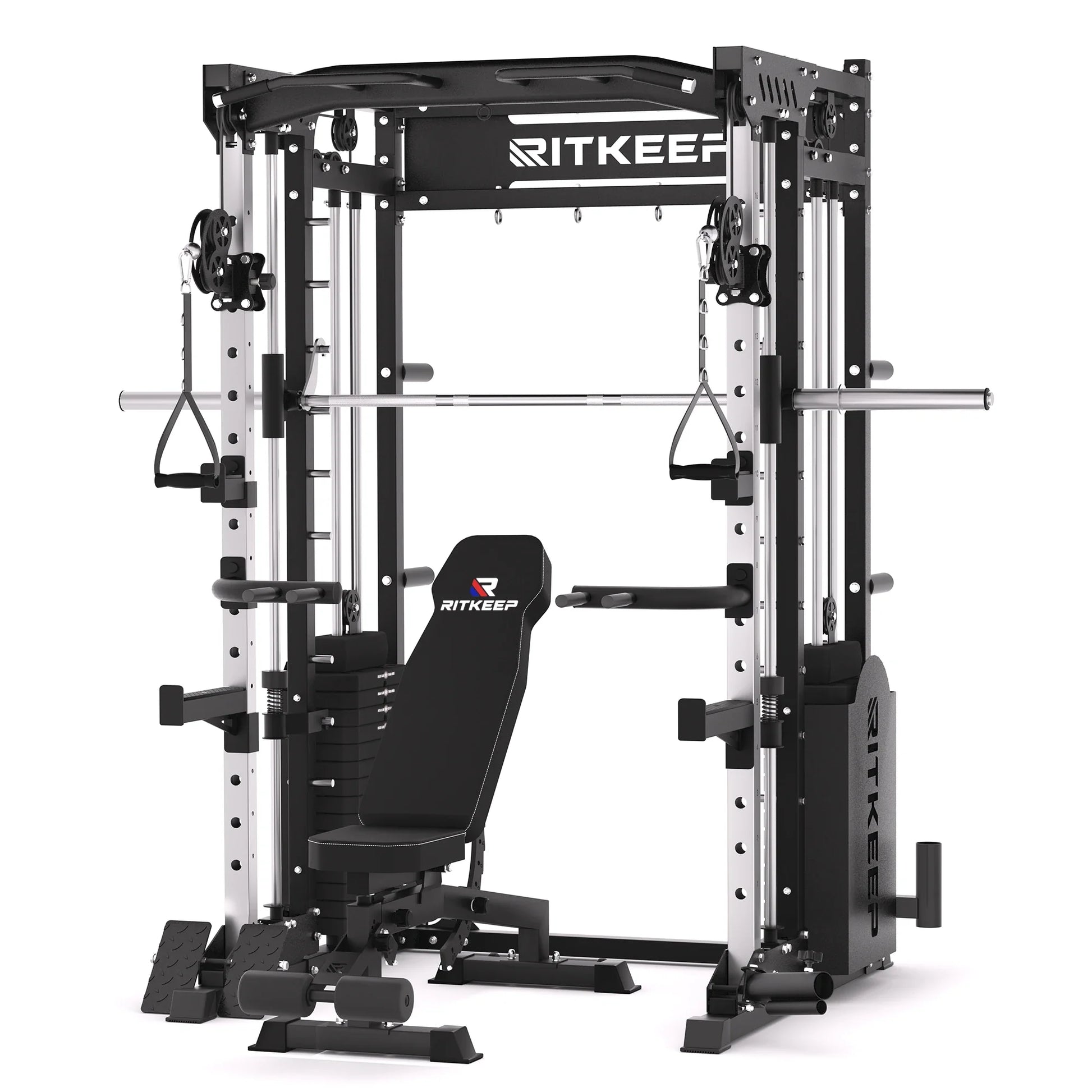 PMAX 5600 Home Gym Smith Machine - Integrated Weight System