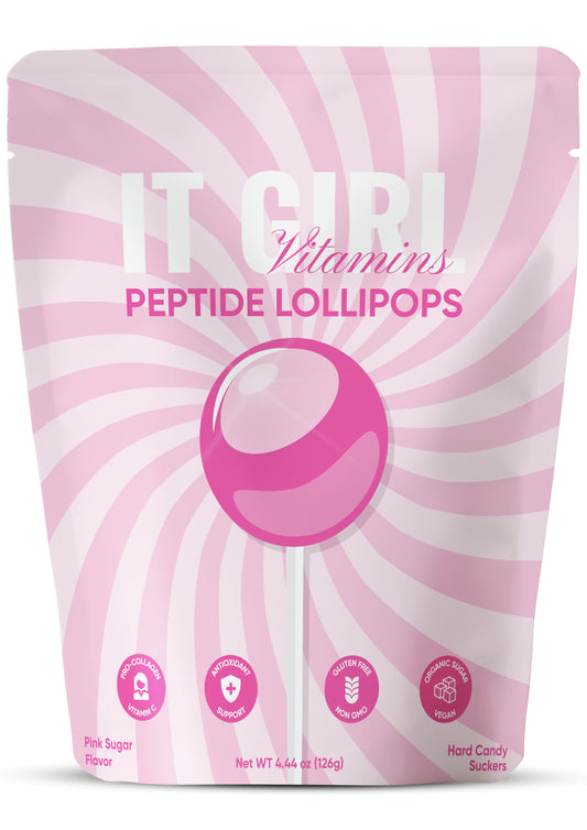 It Girl Beauty Lollipops - Collagen Peptides & Vitamin C Healthy Candy for Skin, Hair, Nails