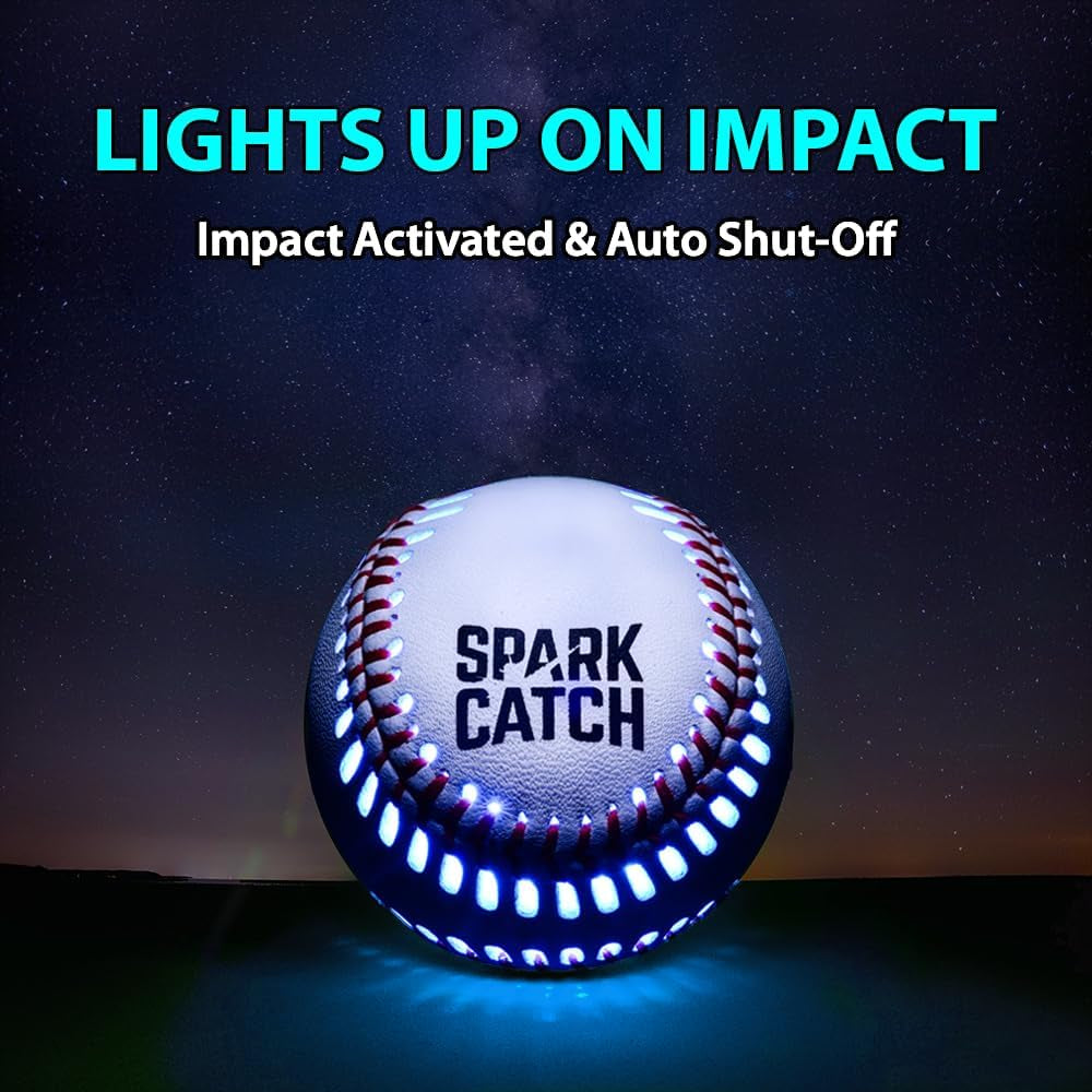Light up Baseball, Glow in the Dark Baseball, Sports Gear Accessories Gifts for Boys 8 9 10 11 12 13 14 15 Years Old, Kids Teens All Ages Gift Ideas