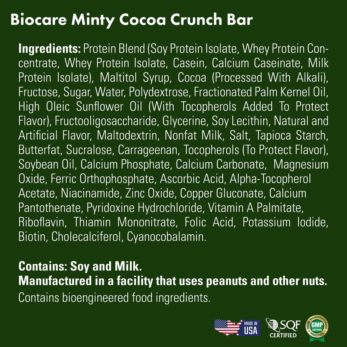 15G Protein Minty Cocoa Crunch Bar