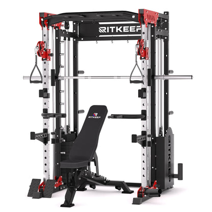 PMAX 5600 Home Gym Smith Machine - Integrated Weight System